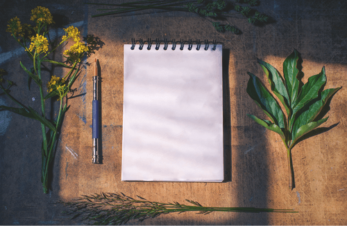 Sketchbook Mockup With Shadow