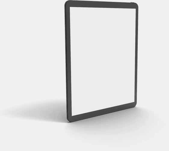 Isometric View Ipad Mockup