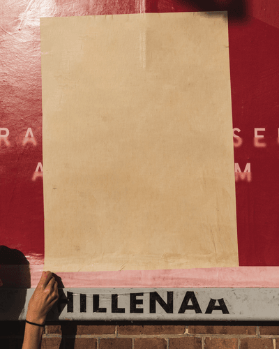 Textured Street Poster Mockup