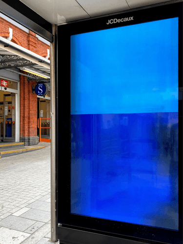 Bus Stop Street Billboard Mockup