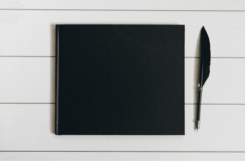 Black Landscape Book Mockup