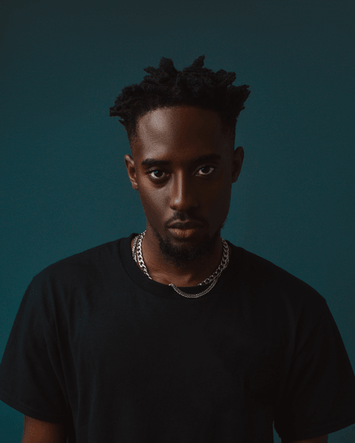 Man In Black Tshirt Mockup