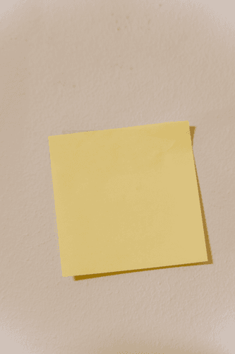 Sticky Note Mockup On The Wall