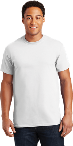 Man Moisture Wicking Mesh Gildan T Shirt Mockup