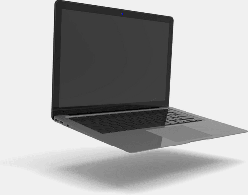 Floating Laptop Mockup