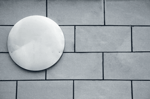 Round Metallic Logo Mockup