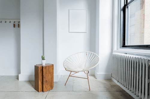 Room White Frame Mockup