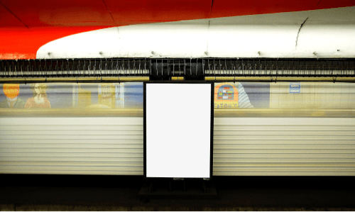 Subway Digital Poster Mockup