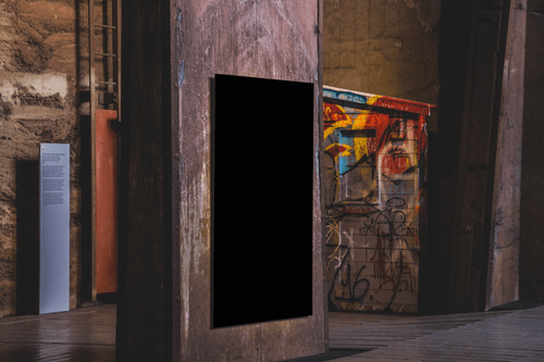 Symmetric Urban Poster Mockup