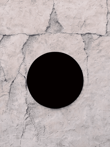 Black Logo Mockup On Broken Wall